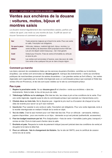 Aperçu de la fiche 2 du guide